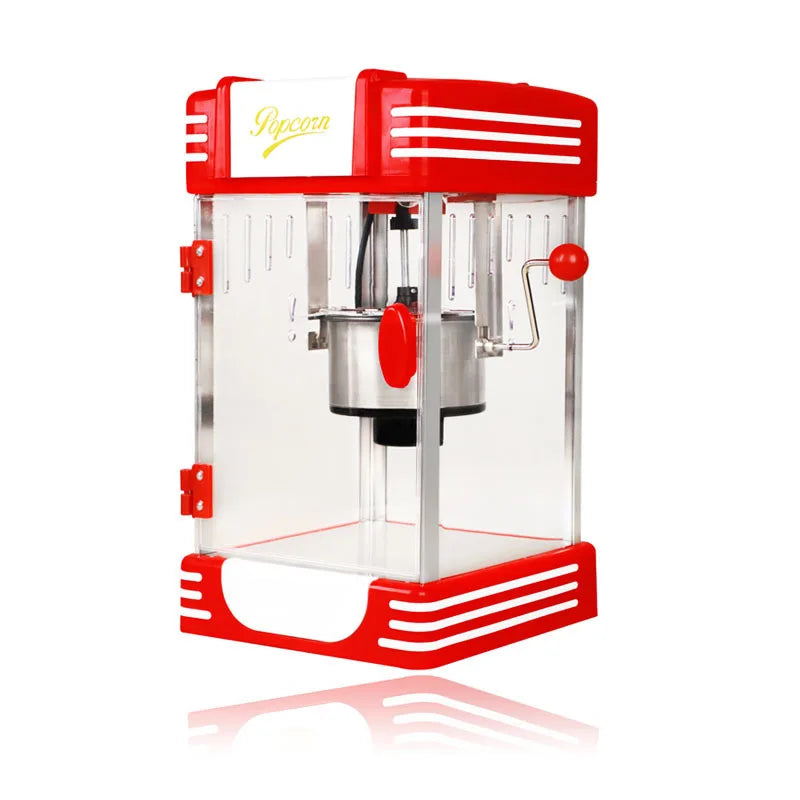 Hot Air Popcorn Machine Vintage Tabletop Electric Popcorn Popper Healthy and Quick Snack
