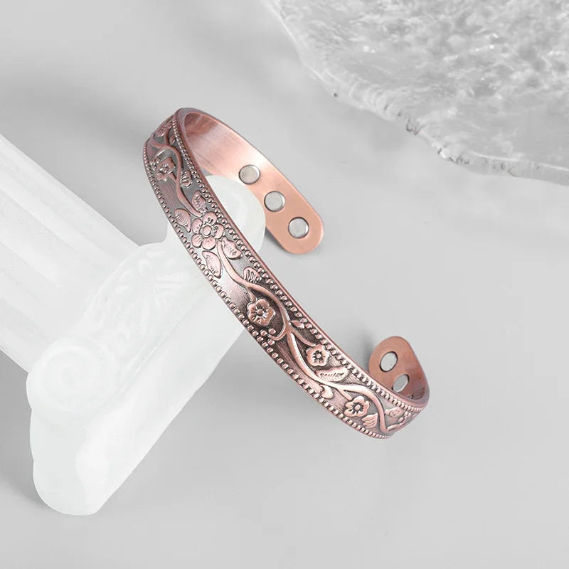Exquisite Charm Fashionable Healing Energy Magnetic Bracelets for Men Adjustable Cuff Bracelets Discharge Gifts for Patients