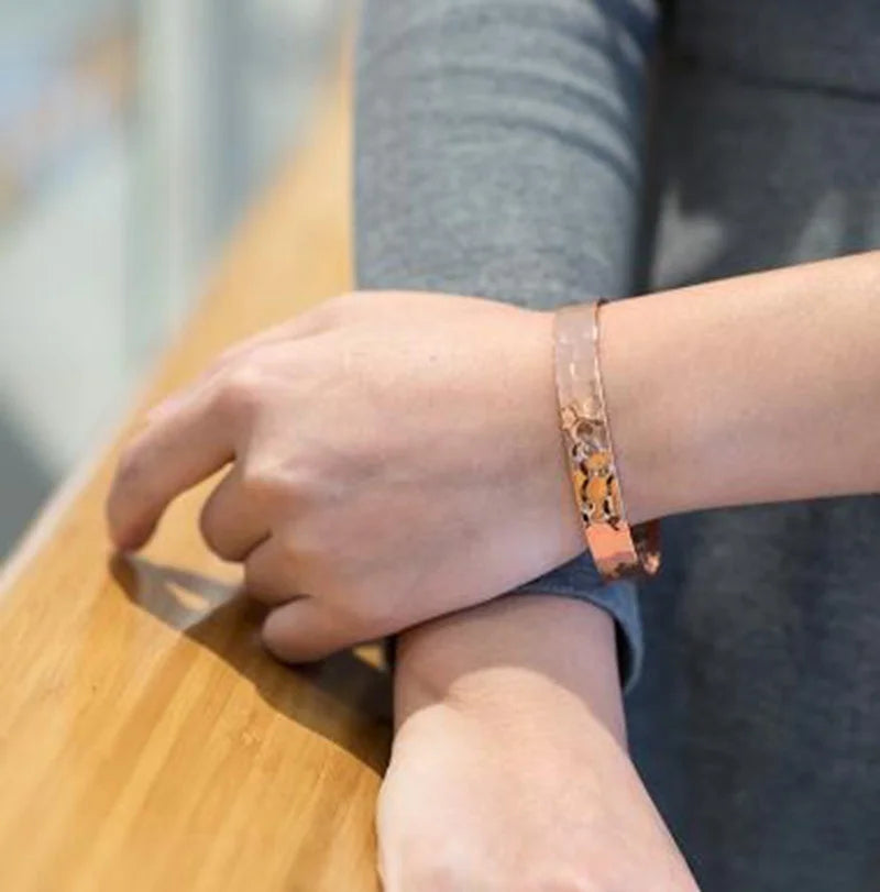 Exquisite Charm Fashionable Healing Energy Magnetic Bracelets for Men Adjustable Cuff Bracelets Discharge Gifts for Patients