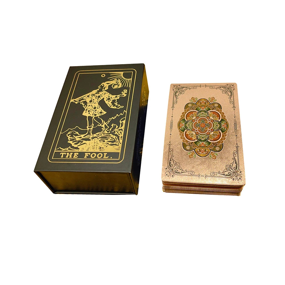 New Plastic Rider Waite Tarot Hot Stamping Gold Foil Tarot Exquisite Board Game Divination Cards for Collection