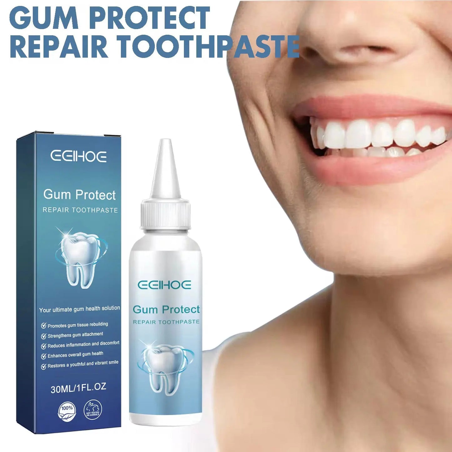 Gingival Repair Toothpaste Oral Cleaning Teeth Whitening Remove Plaque Stain Gum Therapy Oral Hygiene Gum Care Toothpaste