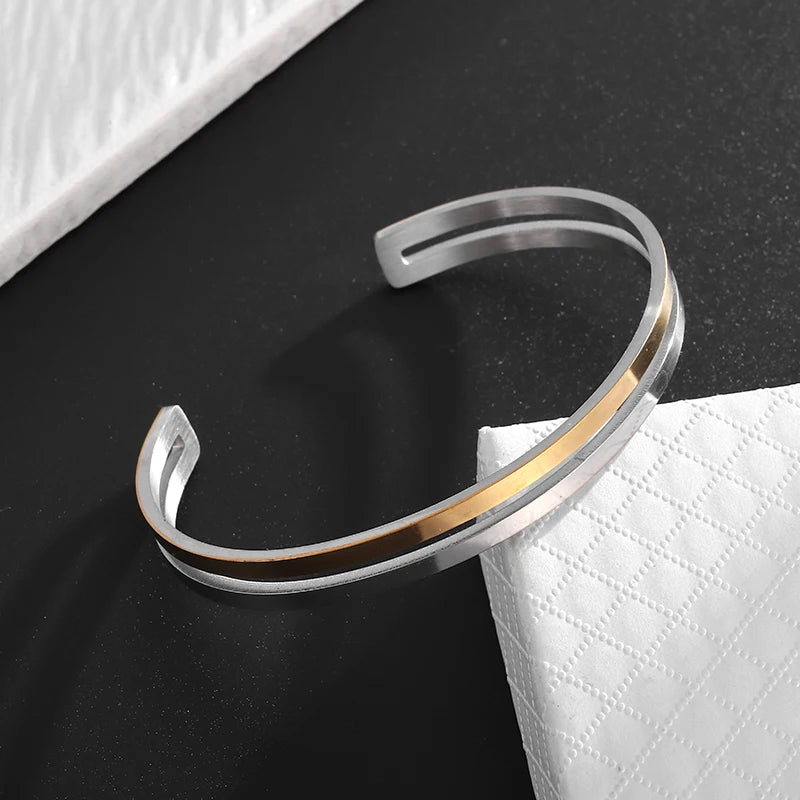 Exquisite Charm Fashionable Healing Energy Magnetic Bracelets for Men Adjustable Cuff Bracelets Discharge Gifts for Patients