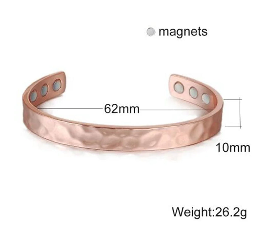 Exquisite Charm Fashionable Healing Energy Magnetic Bracelets for Men Adjustable Cuff Bracelets Discharge Gifts for Patients