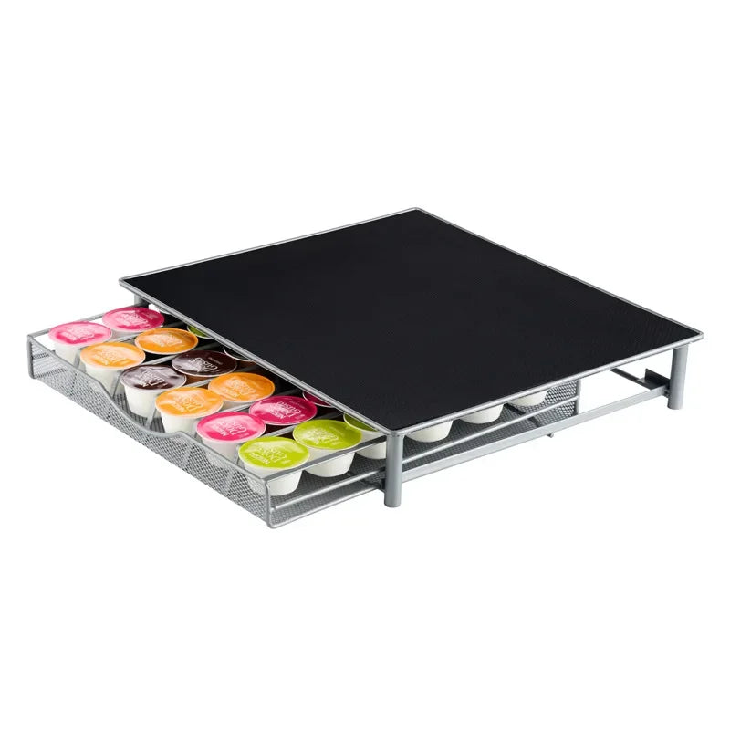 Drawer Style for Dolce Gusto Capsule Metal Storage Box Coffee Storage Rack