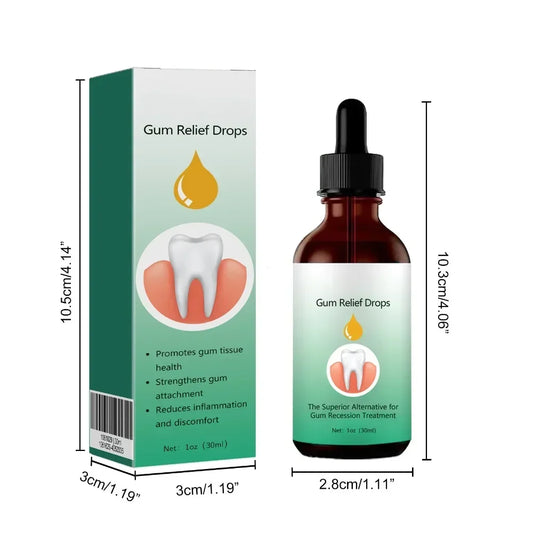 Gum Repair Drops Relieve Receding Gingival Swelling Gum Cleaning Care Oral Periodontal Hygiene Remove Stain Remove Yellow Tartar