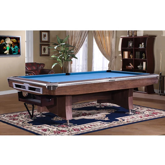 Factory Price Tournament Bar Stone Slate 9 Ball 7Ft 8Ft 9Ft Billiards Pool Table with Ball Return System