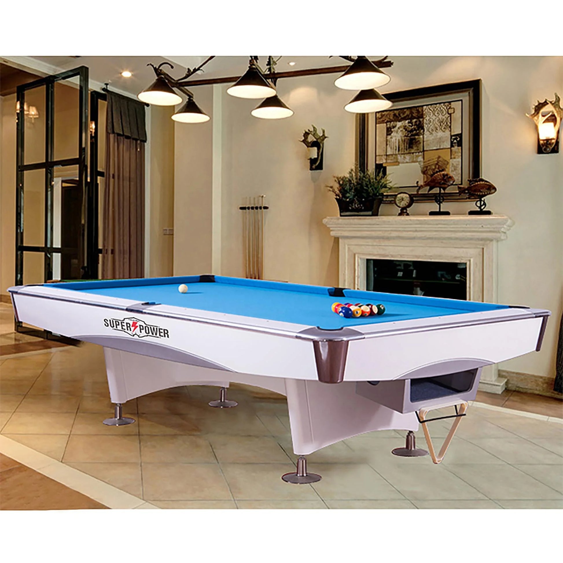 Factory Price Tournament Bar Stone Slate 9 Ball 7Ft 8Ft 9Ft Billiards Pool Table with Ball Return System