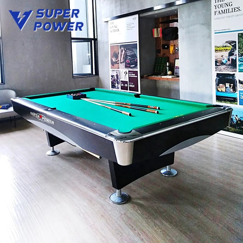 Factory Price Tournament Bar Stone Slate 9 Ball 7Ft 8Ft 9Ft Billiards Pool Table with Ball Return System